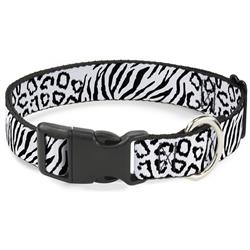 Plastic Clip Collar - Cheebra White/Black