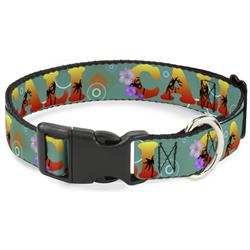 Plastic Clip Collar - CALI Tropical Aqua/Multi Color