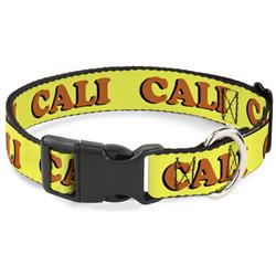 Plastic Clip Collar - CALI Yellow/Orange
