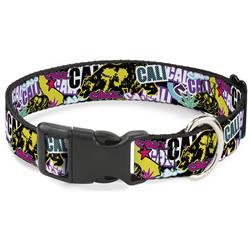 Plastic Clip Collar - Cali Bear/CALI Graffiti/Pot Leaves Black/Multi Color