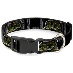 Plastic Clip Collar - CALIFORNIA/Flag Bear Black/Camo Gray/Camo Olive