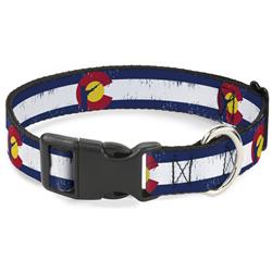 Plastic Clip Collar - Colorado Flag/Fisher Weathered