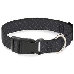 Plastic Clip Collar - Diamond Plate Grays