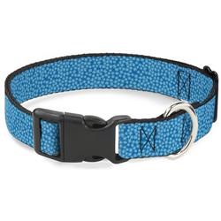 Plastic Clip Collar - Ditsy Floral Blue/Light Blue/White