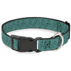 Plastic Clip Collar - Ditsy Floral Teal/Light Teal/Teal