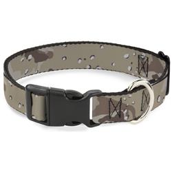 Plastic Clip Collar - Desert Camo Tans/Browns