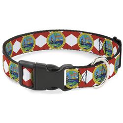 Plastic Clip Collar - Florida Flag Continuous