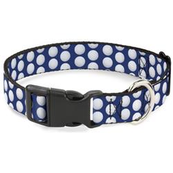 Plastic Clip Collar - Golf Balls Blue/White