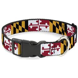 Plastic Clip Collar - Maryland Flags