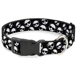Plastic Clip Collar - Multi Panda w/Sunglasses Black/White