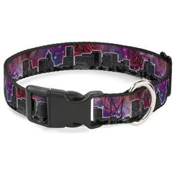 Plastic Clip Collar - Portland Vivid Skyline Cosmic Roses