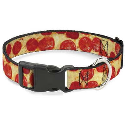 Plastic Clip Collar - Pepperoni Pizza Vivid