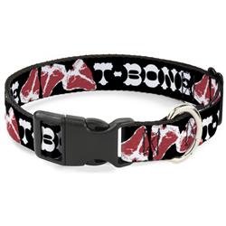 Plastic Clip Collar - Steaks w/T-BONE Text