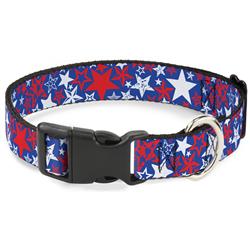 Plastic Clip Collar - Stargazer Blue/White/Red