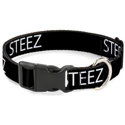 Plastic Clip Collar - STEEZ 3-D Black/White