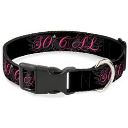 Plastic Clip Collar - SO CAL Script/Wings Black/Gray/Pink