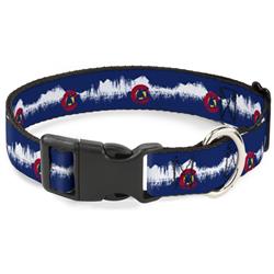 Plastic Clip Collar - Colorado Snowboarder/Snowy Mountains Weathered