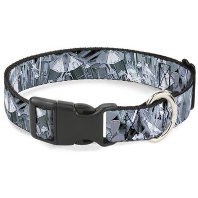 Plastic Clip Collar - Crystals3 Clear