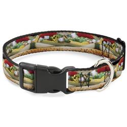 Plastic Clip Collar - Chicago Style Hot Dog Vivid