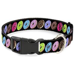 Plastic Clip Collar - Sprinkle Donuts Black/Multi Color