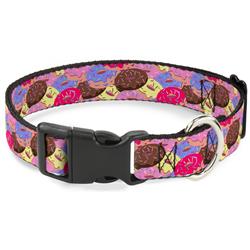 Plastic Clip Collar - Sprinkle Donuts Stacked Multi Color