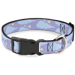 Plastic Clip Collar - Cloudy/Starry Sky Lavender/Blue/Yellow