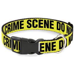 Plastic Clip Collar - CRIME SCENE DO NOT CROSS Yellow/Black