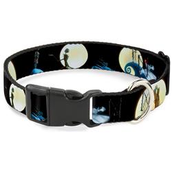 Plastic Clip Collar - Nightmare Before Christmas Jack & Sally Moon Scenes