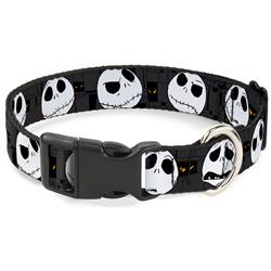 Plastic Clip Collar - Nightmare Before Christmas Jack Expressions Gray