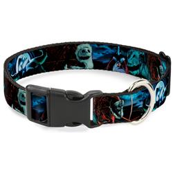Plastic Clip Collar - Nightmare Before Christmas Jack, Oogie Boogie, Santa Scene