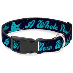 Plastic Clip Collar - Aladdin & Jasmine Silhouette A WHOLE NEW WORLD