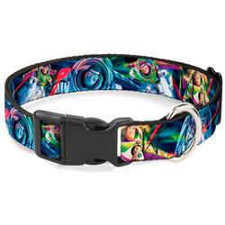 Plastic Clip Collar - Buzz Lightyear Action Poses Stacked