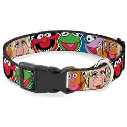 Plastic Clip Collar - Muppets Faces CLOSE-UP Black