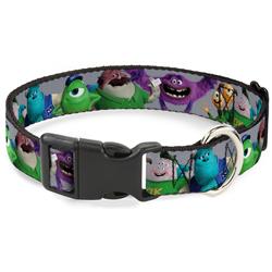 Plastic Clip Collar - Monsters University Character Lineup Gray