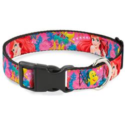 Plastic Clip Collar - Ariel/Flounder/Fish Trio Poses Pinks