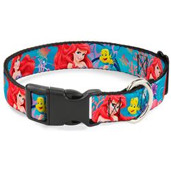 Plastic Clip Collar - Ariel & Flounder Vivid Underwater Poses