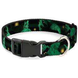 Plastic Clip Collar - Oogie Boogie 4-Poses Black/Yellow/Green