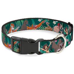 Plastic Clip Collar - The Jungle Book 8-Character Group Greens