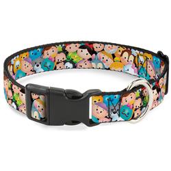 Plastic Clip Collar - Tsum Tsum Faces Stacked