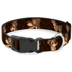 Plastic Clip Collar - Tramp 4-Pose Sketch Browns