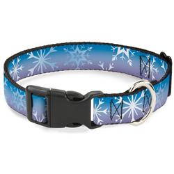 Plastic Clip Collar - Frozen II Snowflakes Blues/Purples/White