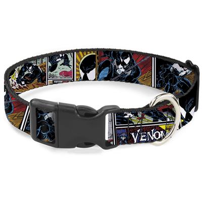 Plastic Clip Collar - Venom Comic Book Panels