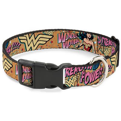 Plastic Clip Collar - Wonder Woman Strength & Power