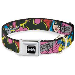 Batman Black/Silver Seatbelt Buckle Collar - BATGIRL-IS SHE HERO OR VILLAIN? w/Batgirl in Action