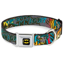 Batman Black/Yellow Seatbelt Buckle Collar - Batman Dark Knight