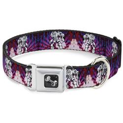 Dog Bone Black/Silver Seatbelt Buckle Collar - Evoke 2 RoboBear