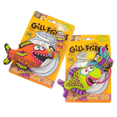 Fat Cat Classic Gill Friends Cat Toy - Assorted