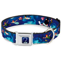 Captain Hook's Hook Full Color Seatbelt Buckle Collar - Peter Pan Flying Scene