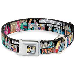Prince & Cinderella Full Color Seatbelt Buckle Collar - Cinderella Movie Panels & Quotes