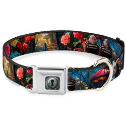 Alice Keyhole Full Color Grays Seatbelt Buckle Collar - Alice in Wonderland Movie Encounters